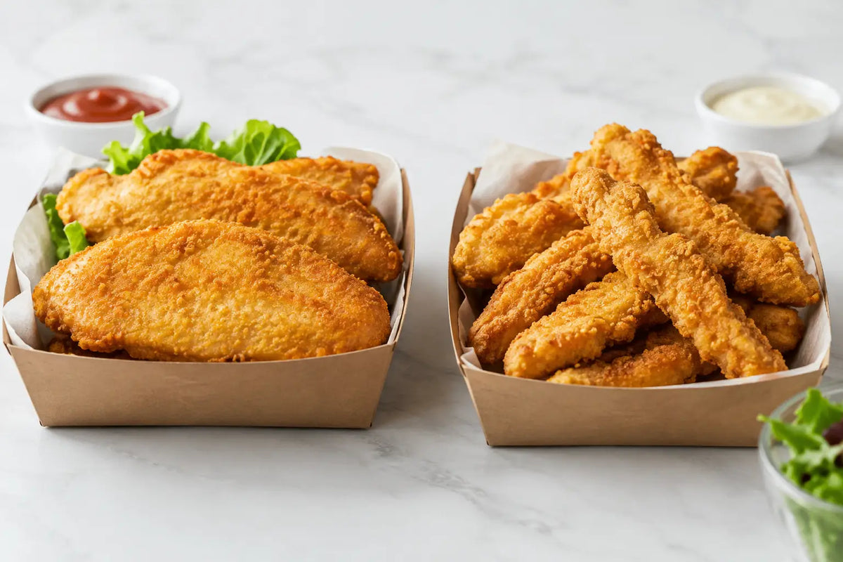 Chicken Fillets Versus Chicken Strips for Takeaways
