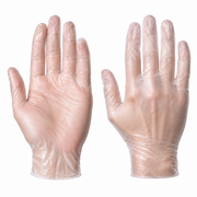 (MEDIUM) CLEAR NITRILE GLOVES 1X100