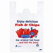 FISH & CHIPS CARRIER BAGS 1X 2000 BOX