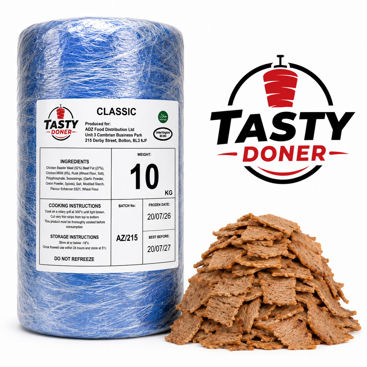 TASTY DONER 10KG CLASSIC (WHITE LABEL)