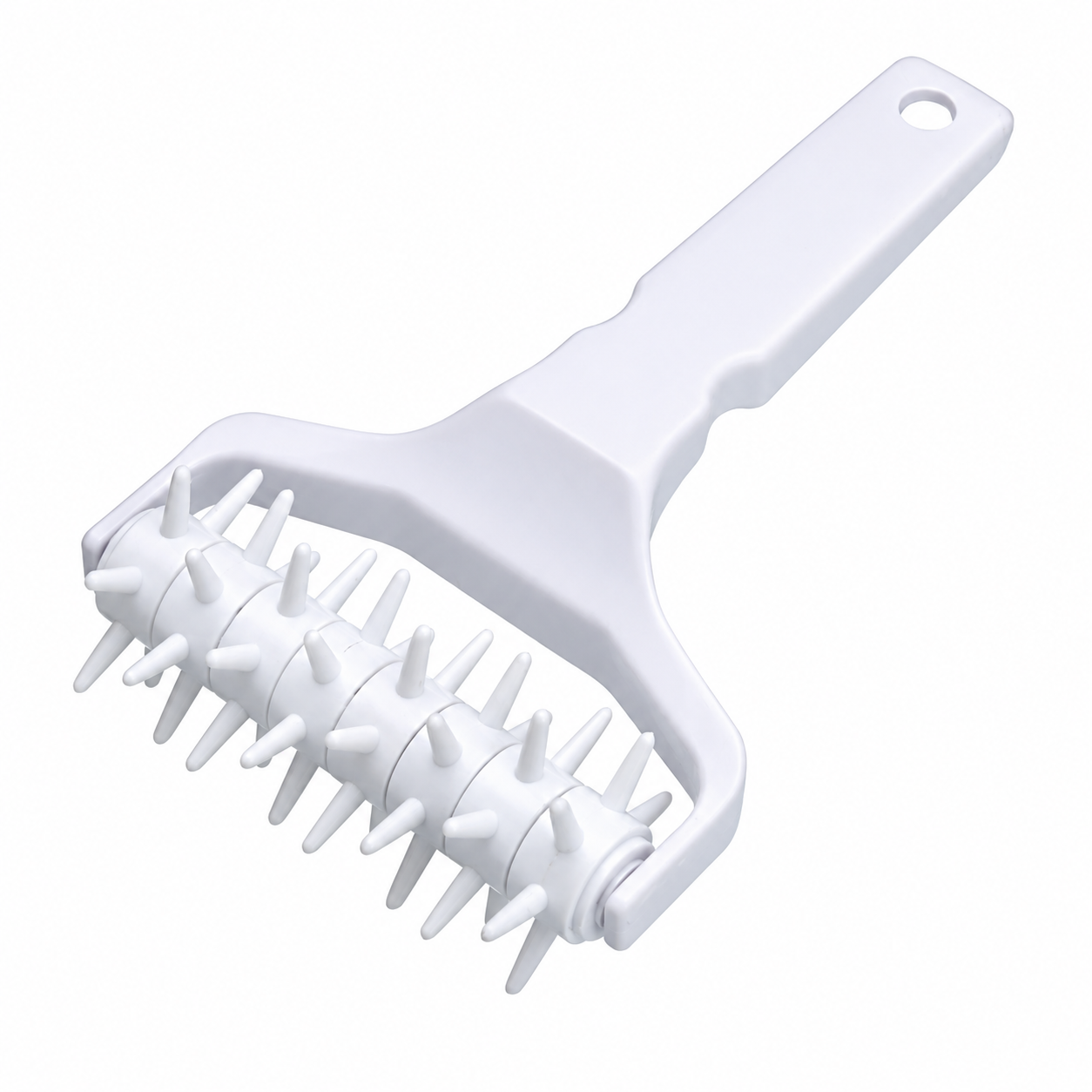 WHITE 5" PIZZA ROLLER DOUGH DOCKER