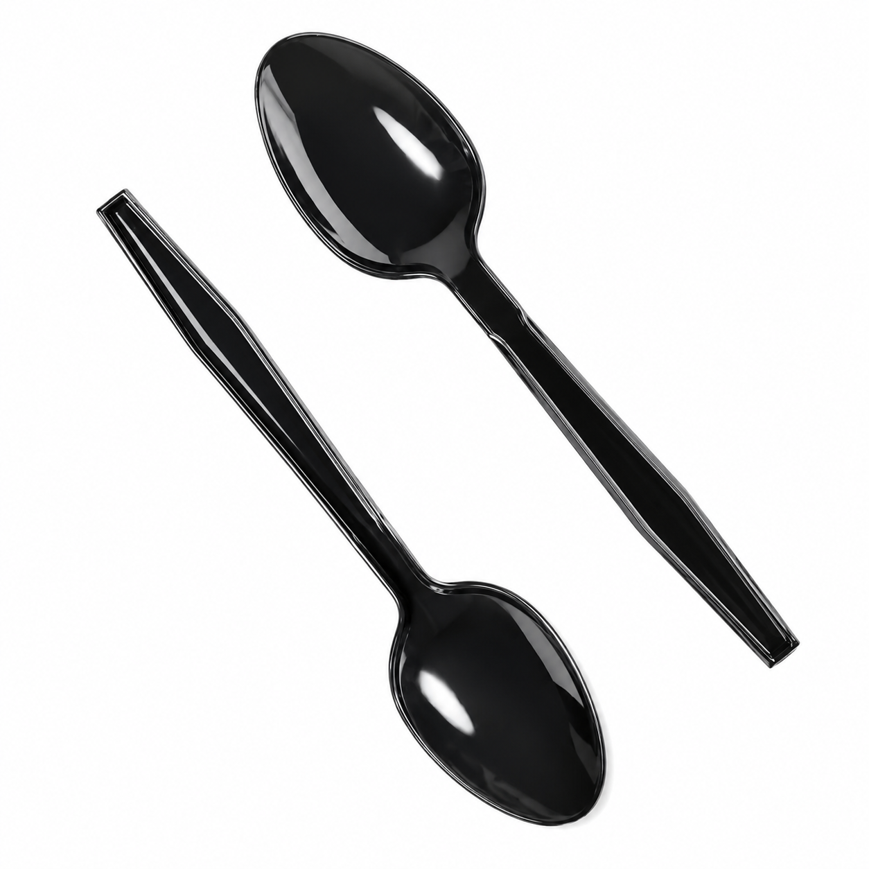 RE-USABLE BLACK SPOONS HEAVY DUTY (1000)