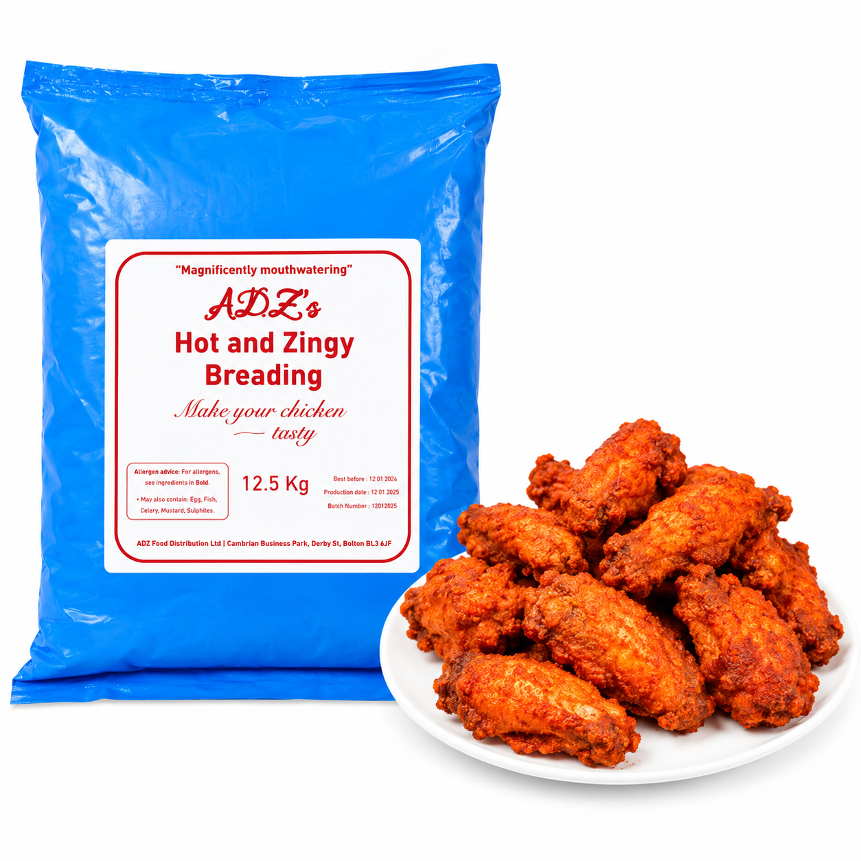 ADZ HOT & ZINGY BREADING 12.5KG