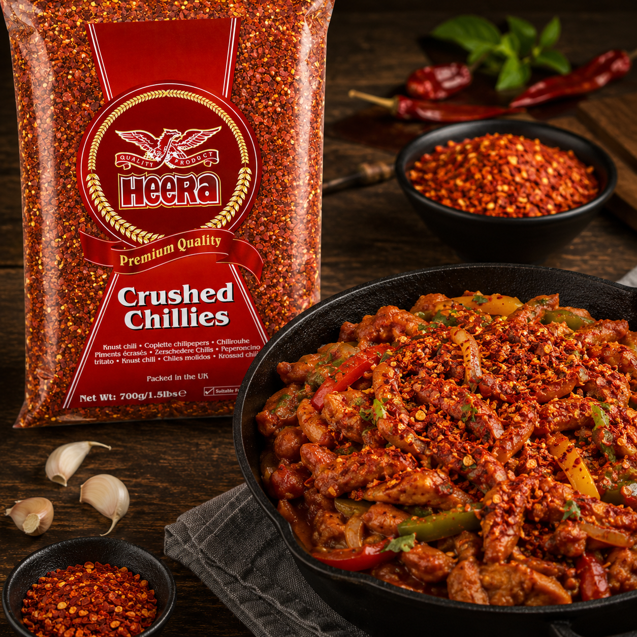 HEERA CRUSHED CHILLI 700G