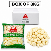 FROZEN PEELED GARLIC CLOVES BOX 8X1KG