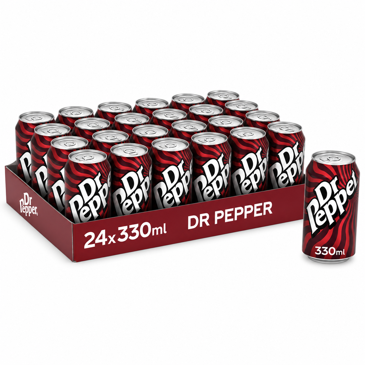 DR PEPPER CANS 24 X 330ML ( GB )