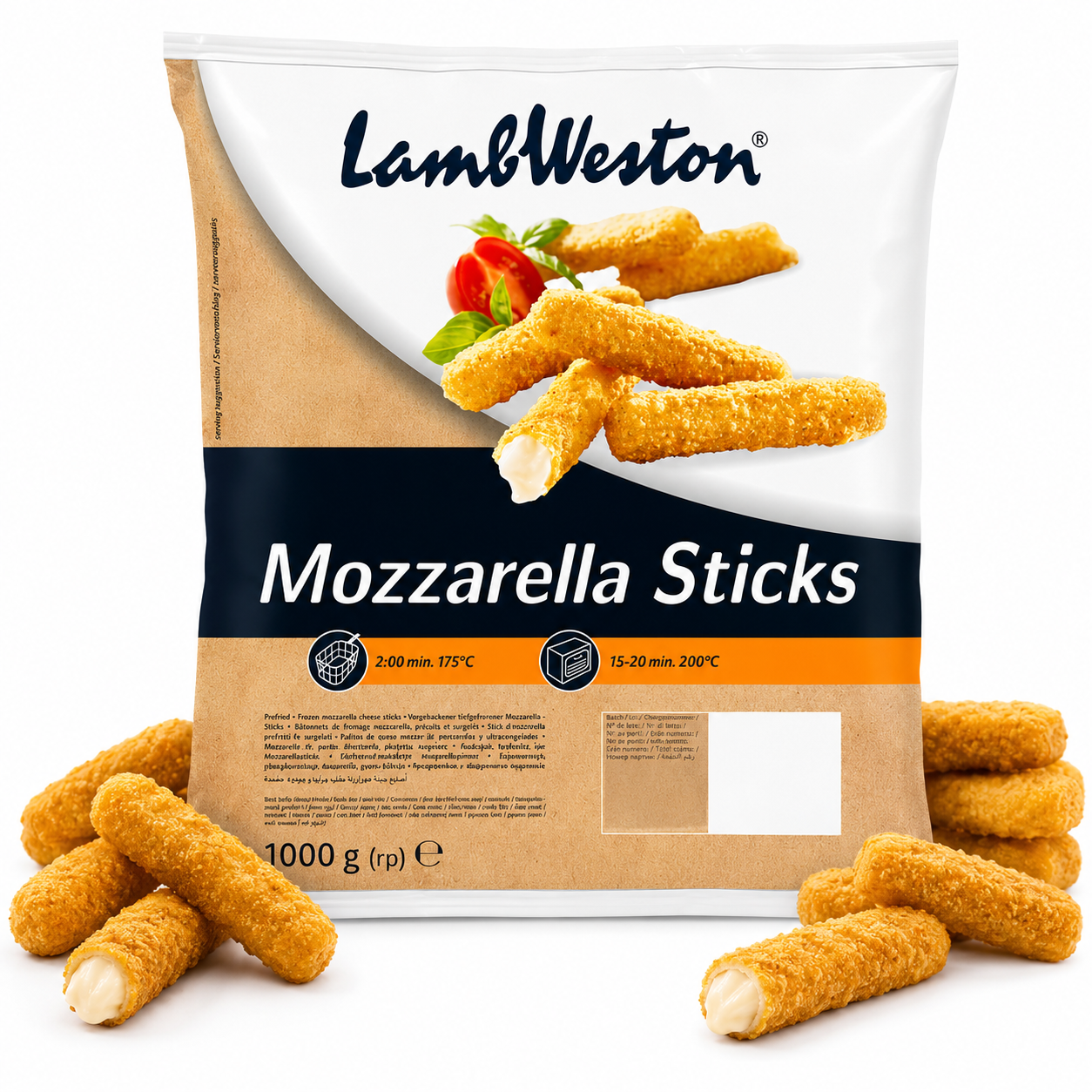 LAMB WESTON MOZZARELLA STICKS 1KG