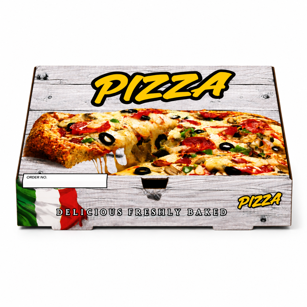 9" ADZ FULL COLOUR PIZZA BOX 1 PACK