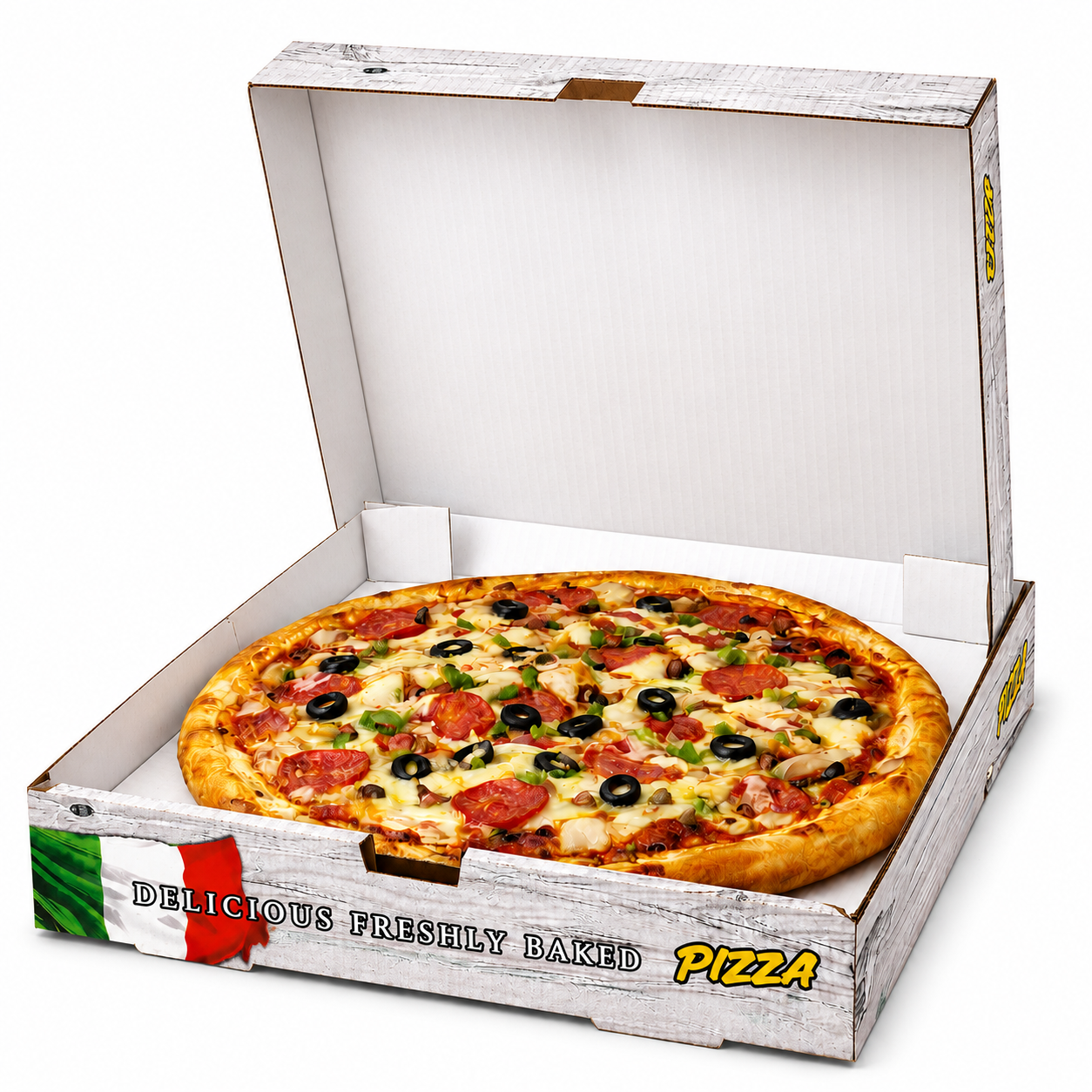 14" ADZ FULL COLOUR PIZZA BOX 1XPACK