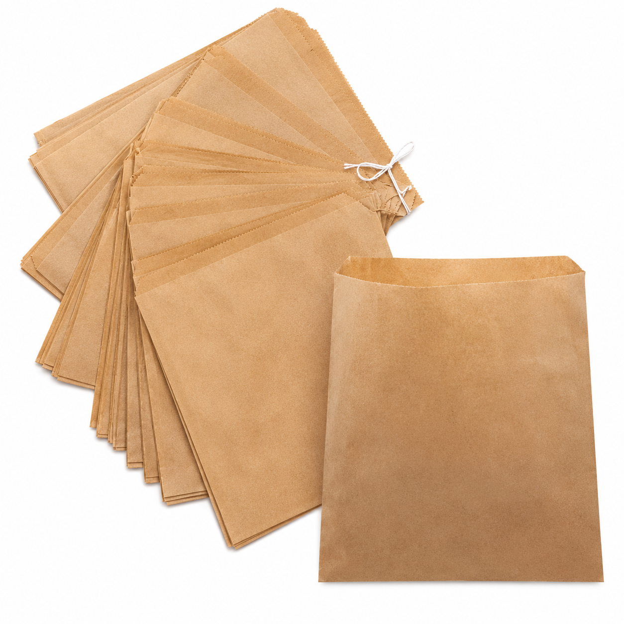 KRAFT BROWN BAGS 8X8 (1000)