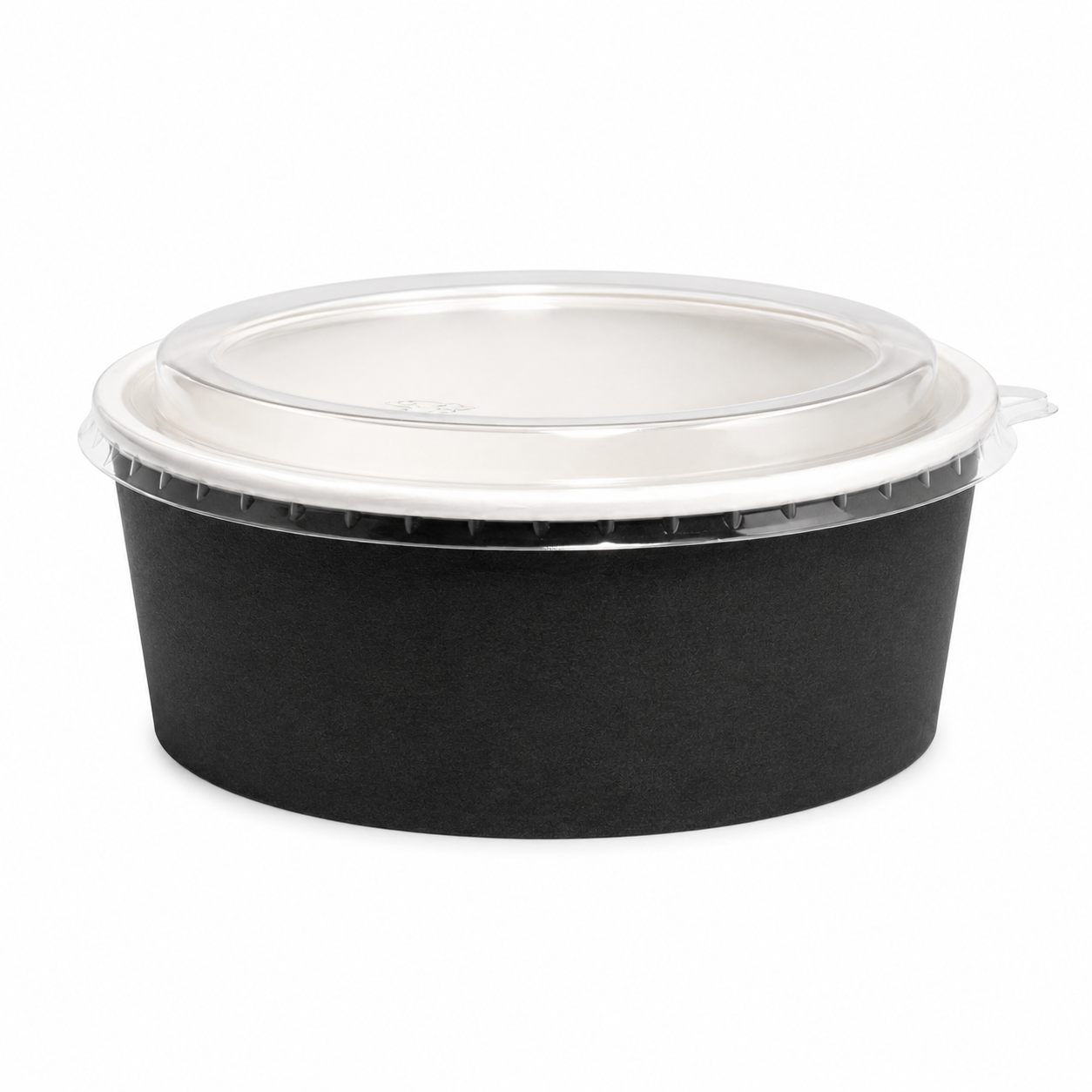 BLACK 1000ML HOT FOOD BOWLS WITH LIDS 2 BOXES 300