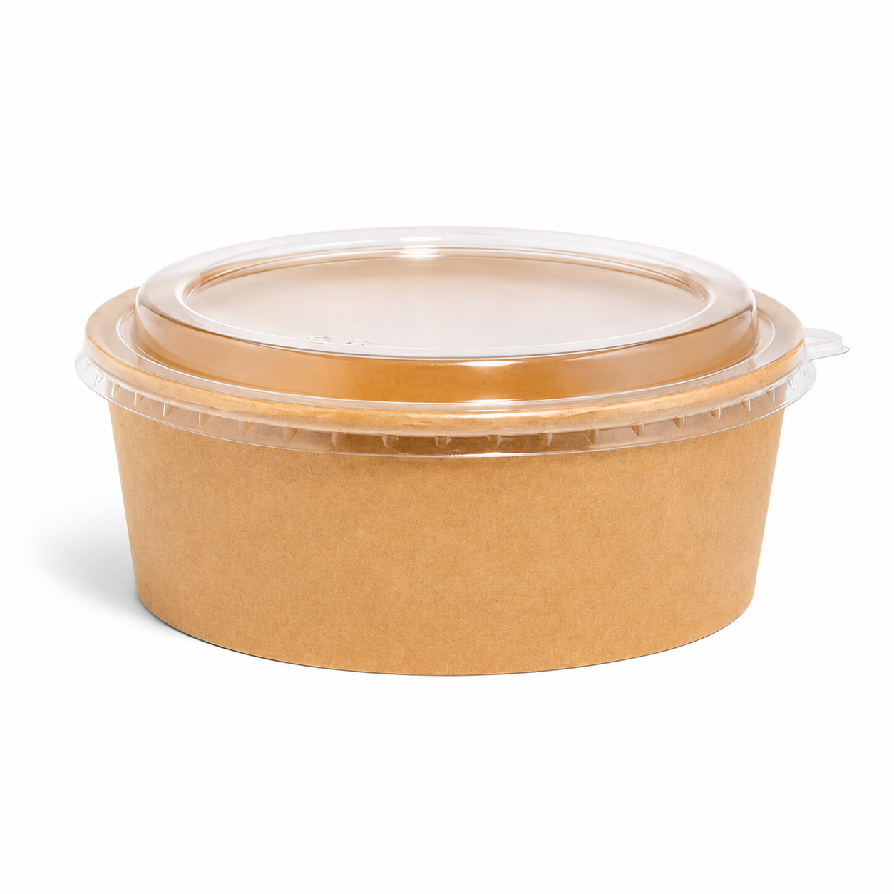 KRAFT BROWN 1000ML HOT FOOD BOWLS & LIDS 2 BOX 300