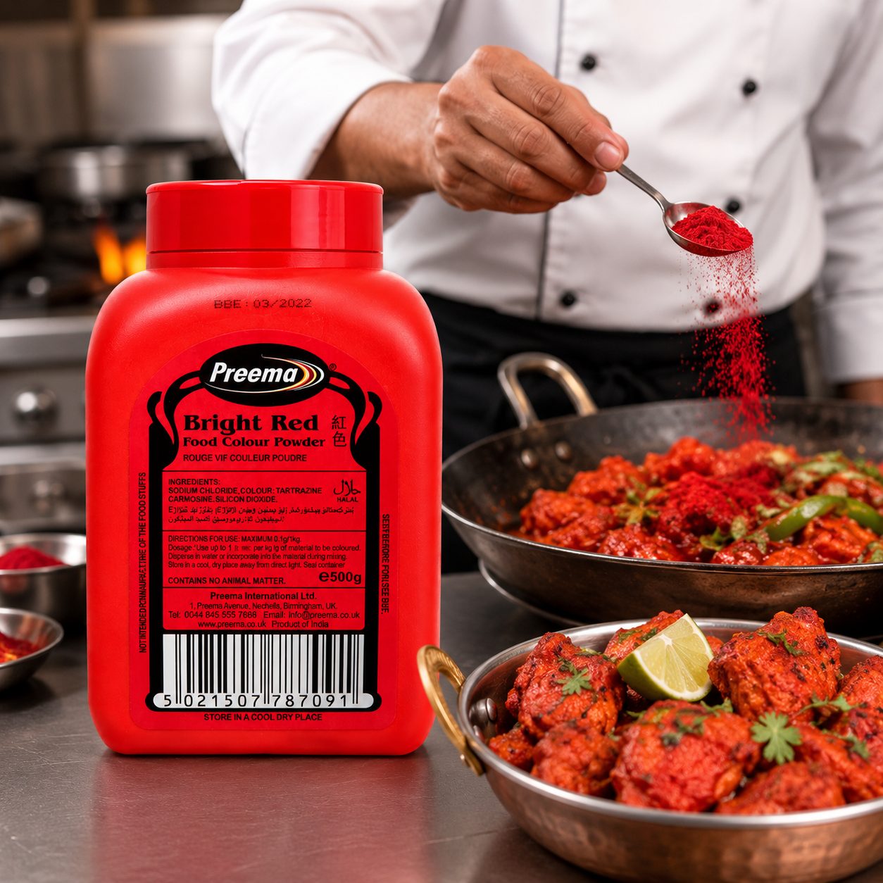 FOOD COLOUR (BRIGHT RED) 500G