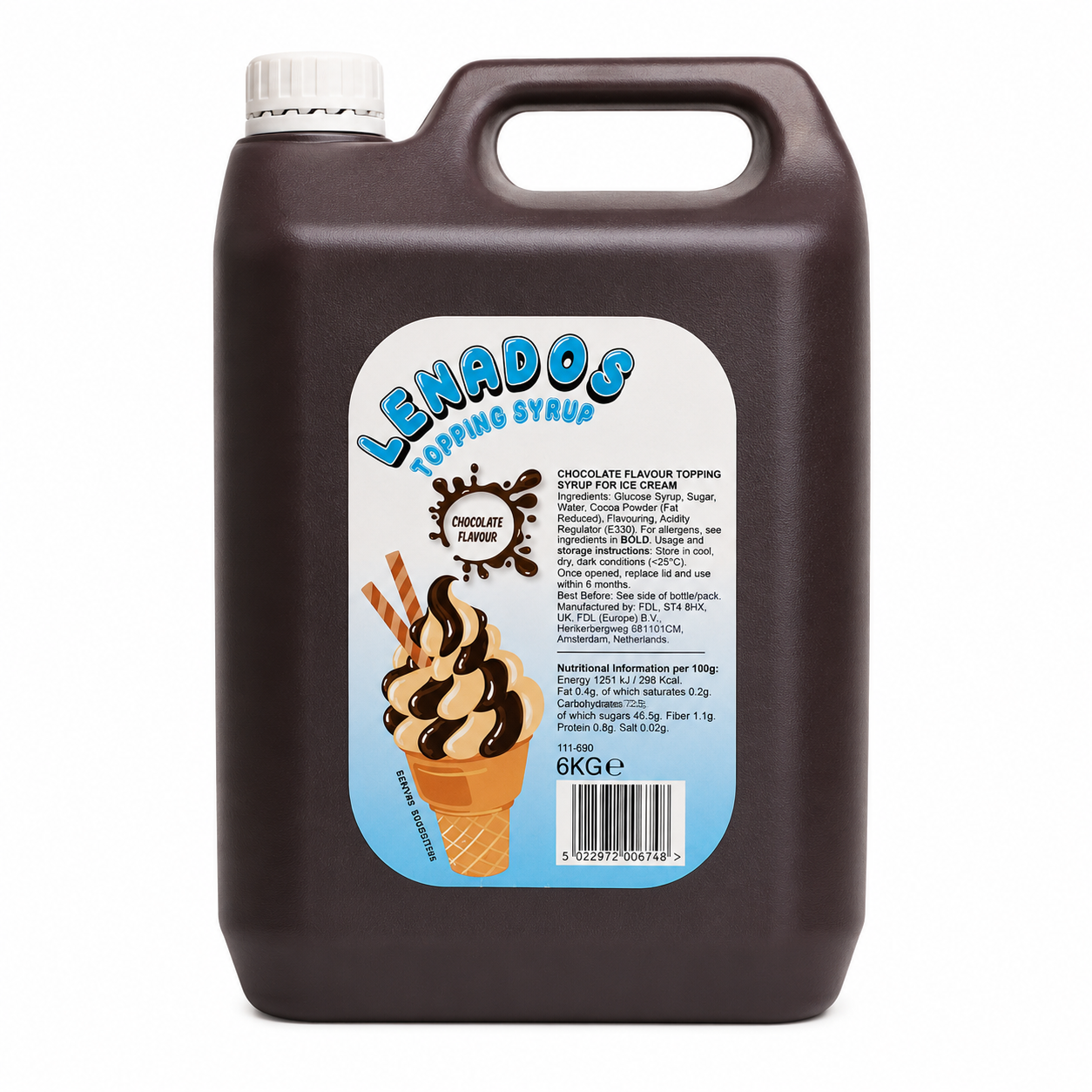 MILK SHAKE CHOCOLATE TOPPING SYRUP 6KG