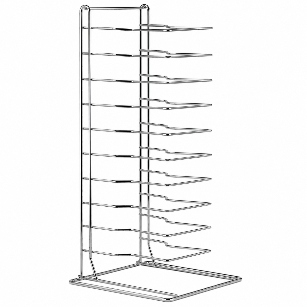 PIZZA PAN RACK 11 SLOTS STAINLESS STEEL