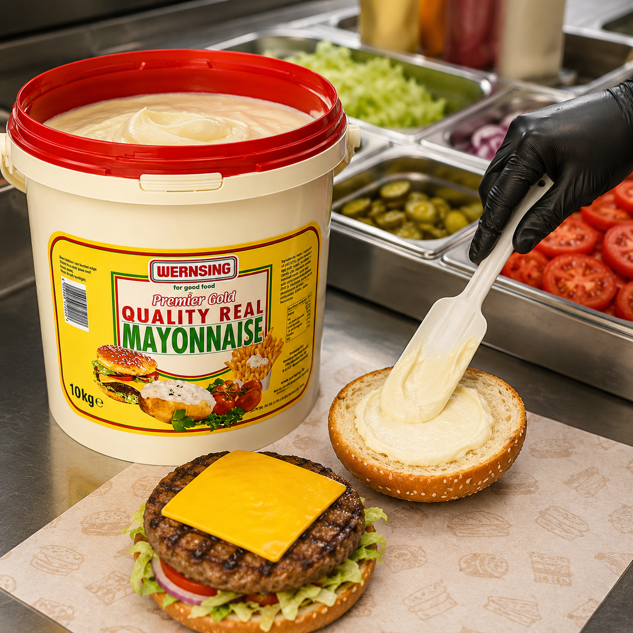 WERNSING REAL MAYONNAISE (RED TOP) 10KG