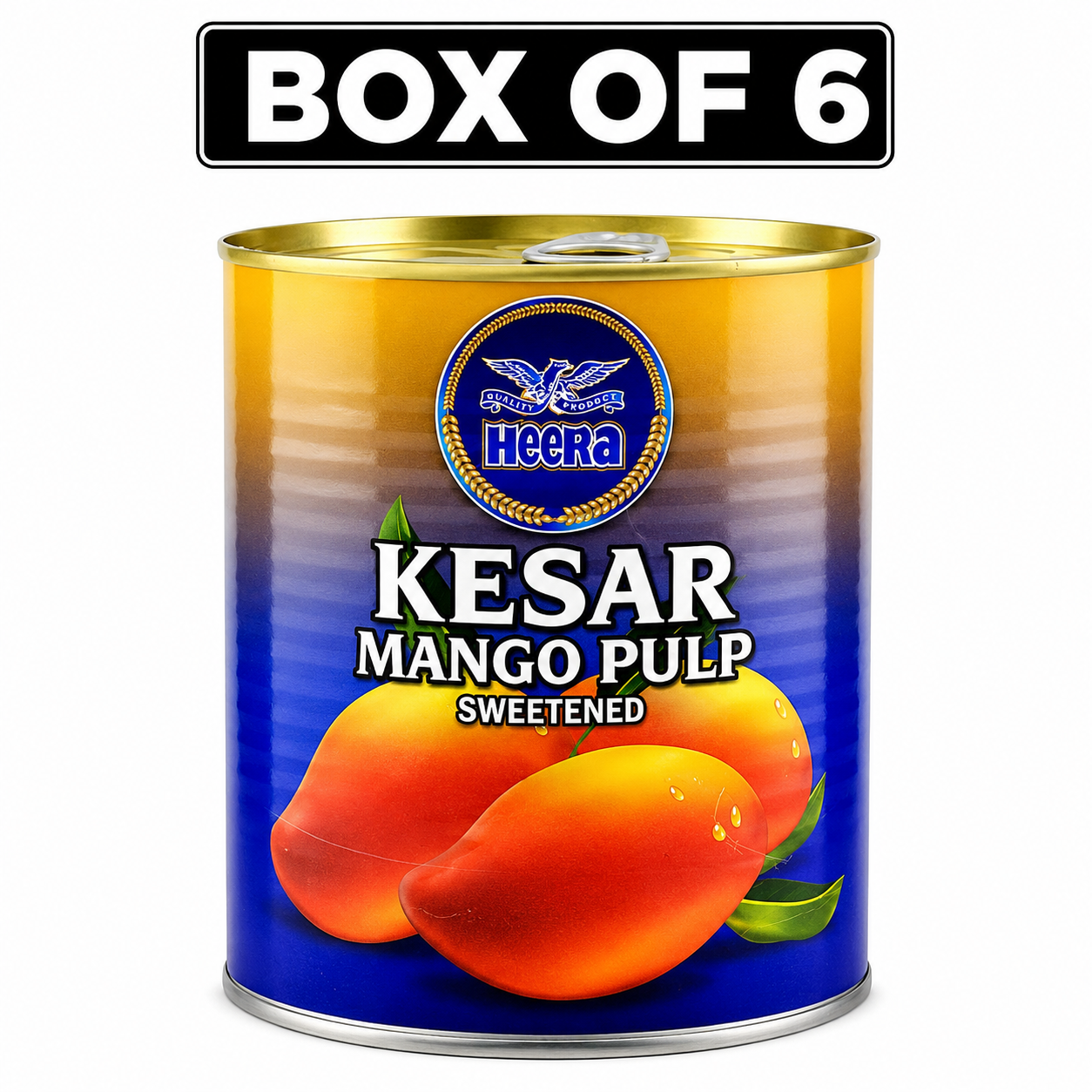 HEERA KESAR MANGO PULP 850G 6 X 1