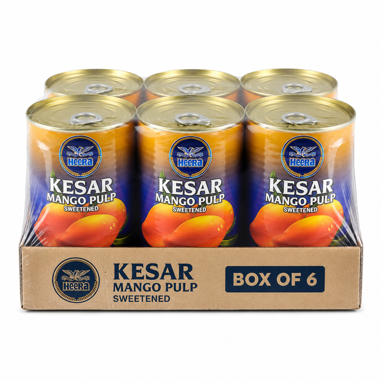 HEERA KESAR MANGO PULP 850G 6 X 1