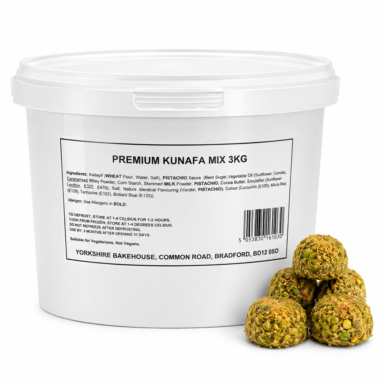 PREMIUM PISTACHIO KUNAFEH MIX 3KG BUCKET