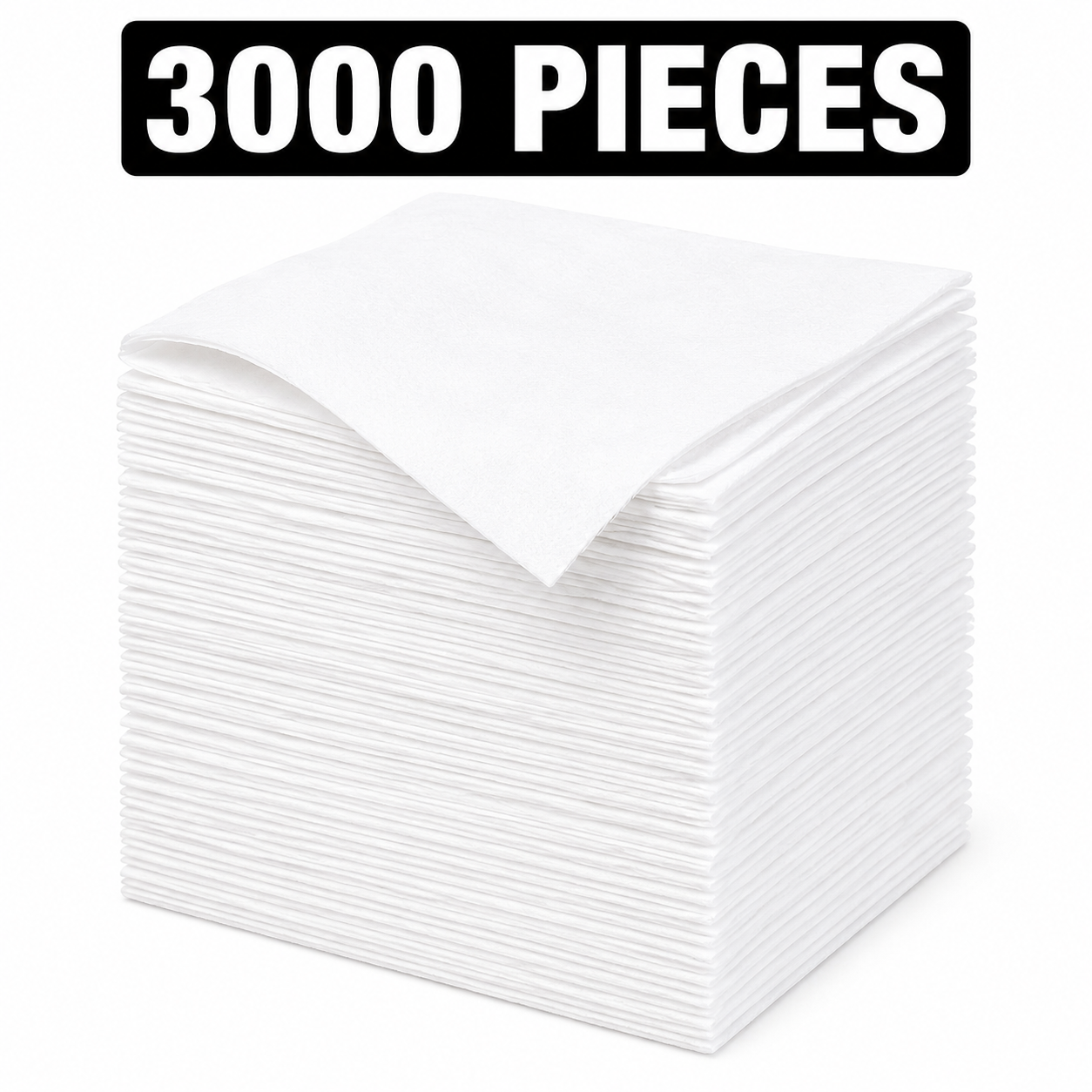 WHITE NAPKINS 1 PLY "ONYX" 30 X 30 CM 3000PCS