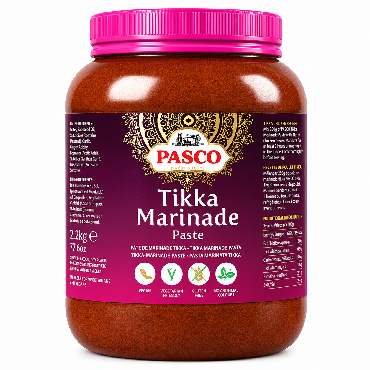 PASCO TIKKA MARINADE PASTE 2.4KG