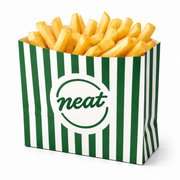NEAT 3" CHIPS BAGS GREEN (3000)