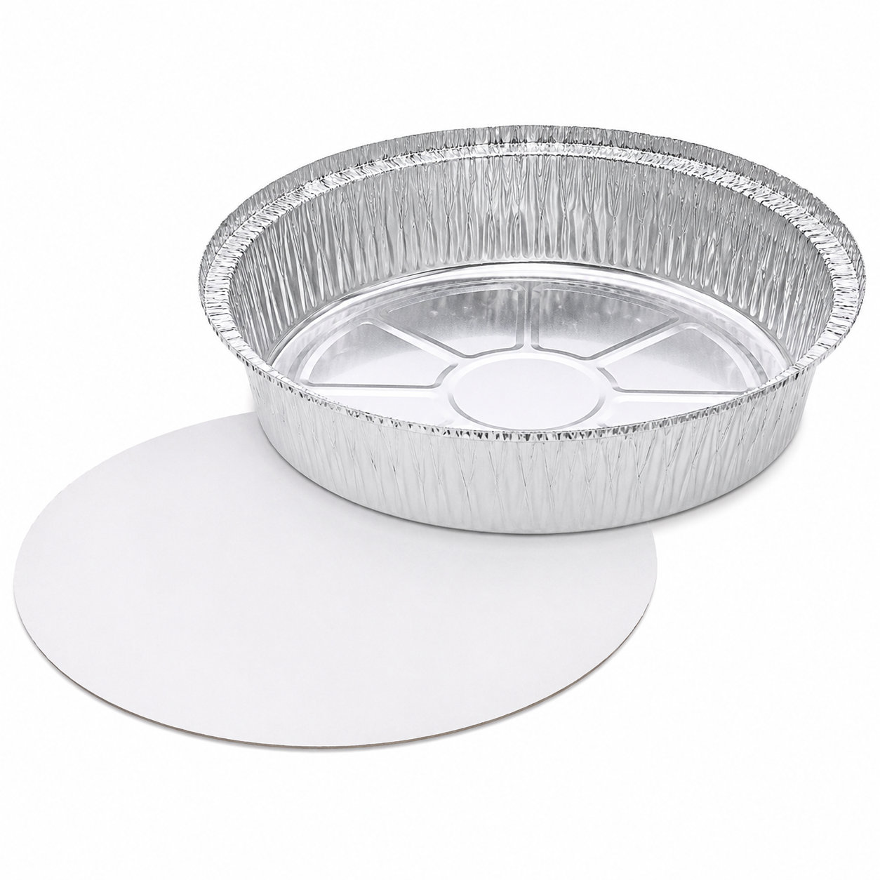 (NO 12) FOIL ROUND CONTAINERS +  LIDS [RED BOX 300