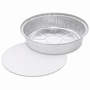(NO 12) FOIL ROUND CONTAINERS +  LIDS [RED BOX 300