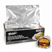 POP UP FOIL BURGER SHEETS (300MM X 273MM) 500 PCS