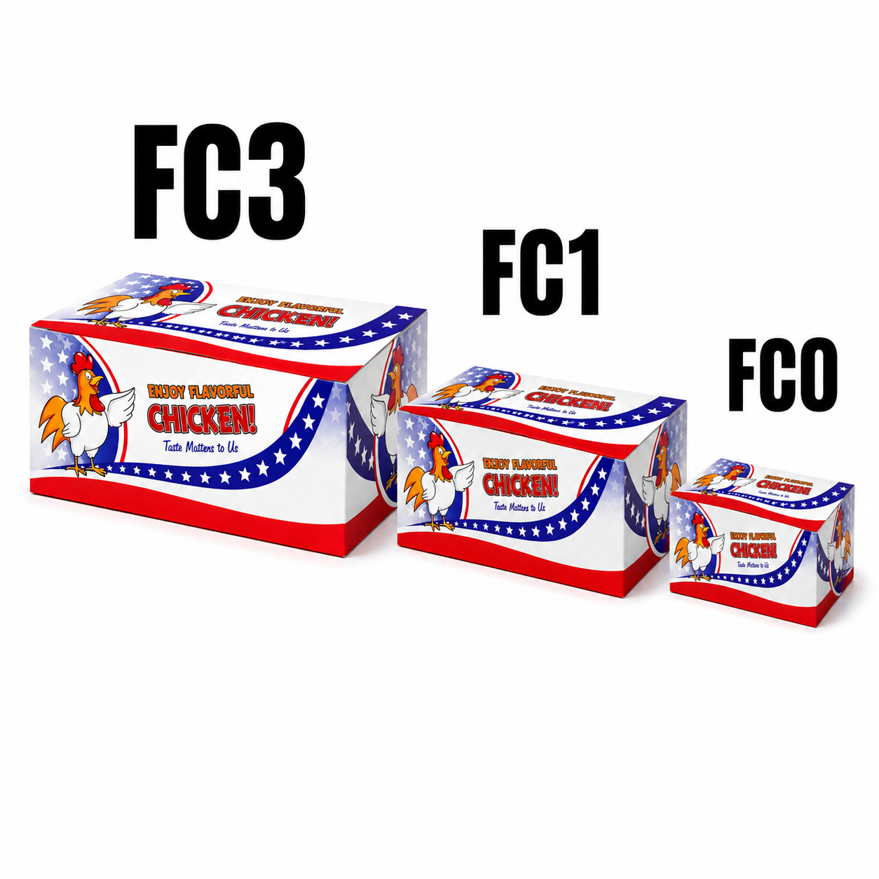(FC1) ADZ STAR CHICKEN BOXES MEDIUM 1 X 300