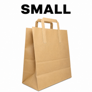 BROWN (SOS) SMALL HANDLE PAPER BAGS 250 PCS