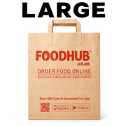 (FHUB) SOS KRAFT LARGE BROWN HANDLE BAGS (250)