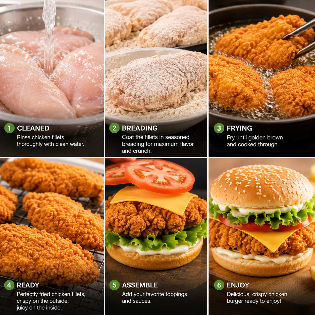 (QUALIKO) CHICKEN FILLETS 130-150G 10KG GREEN BOX