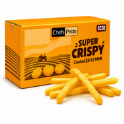 CHEFS PRIDE SUPER CRISPY COATED 9MM FRIES 3/8 9KG