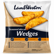 LAMB WESTON WEDGES SKIN ON (1X2.5 KG BAG)