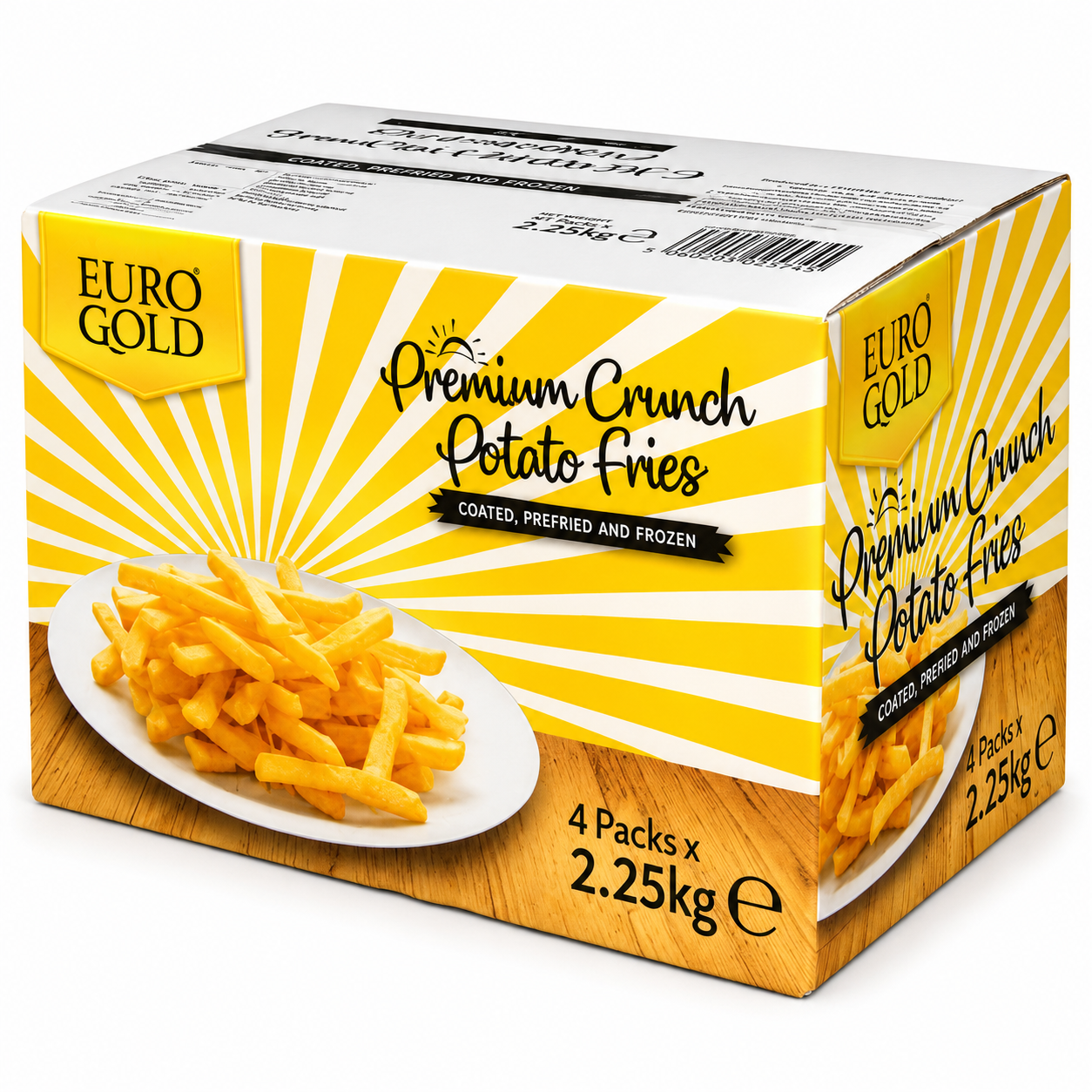 EUROGOLD PREMIUM CRUNCH 9.6MM FRIES (4X2.25KG)