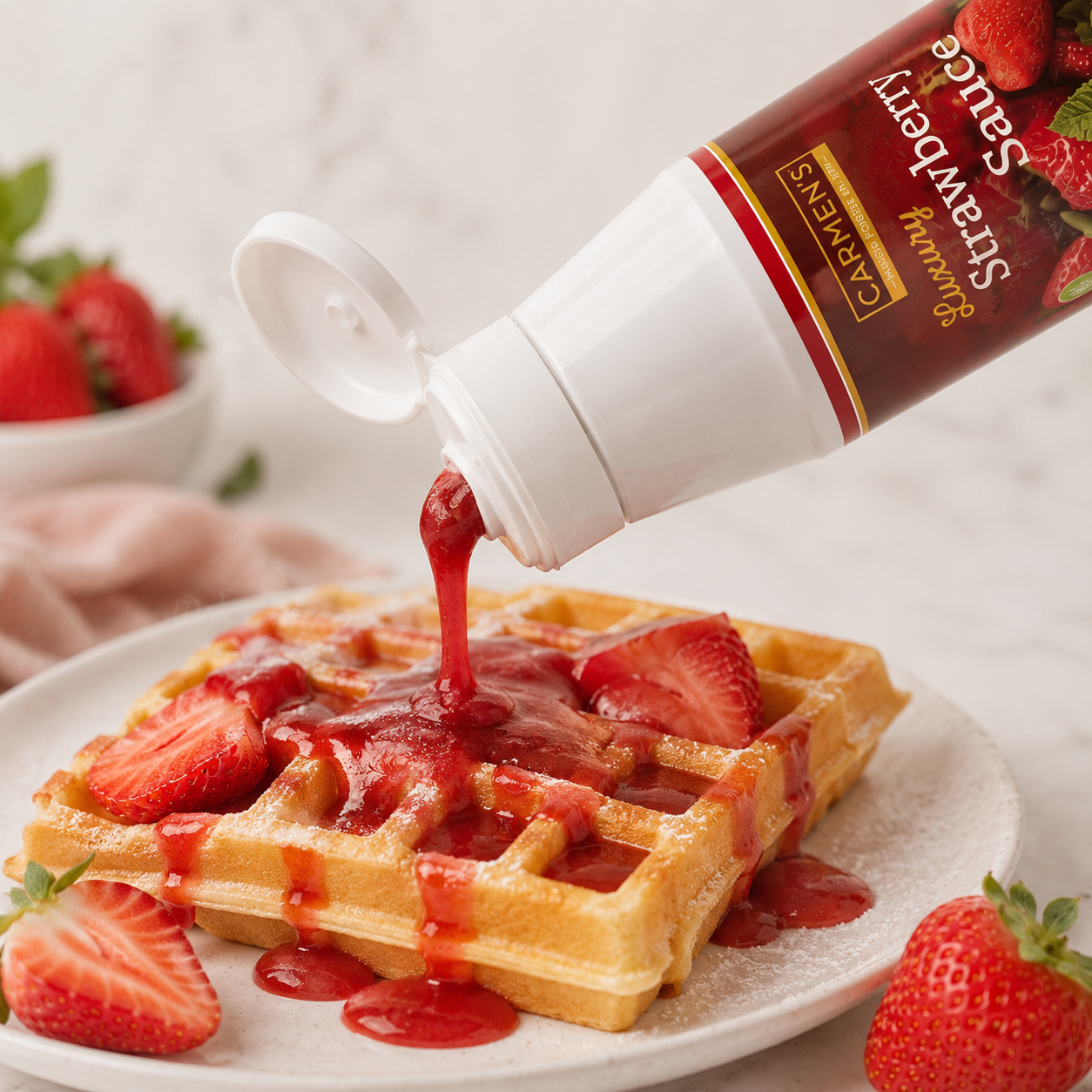 CARMEN'S LUXURY STRAWBERRY SAUCE 1KG