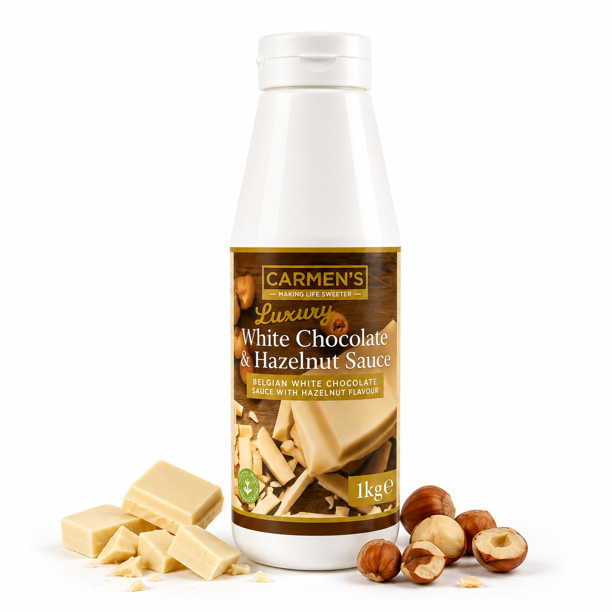 CARMEN'S LUXURY BIANCO HAZELNUT SAUCE 1KG