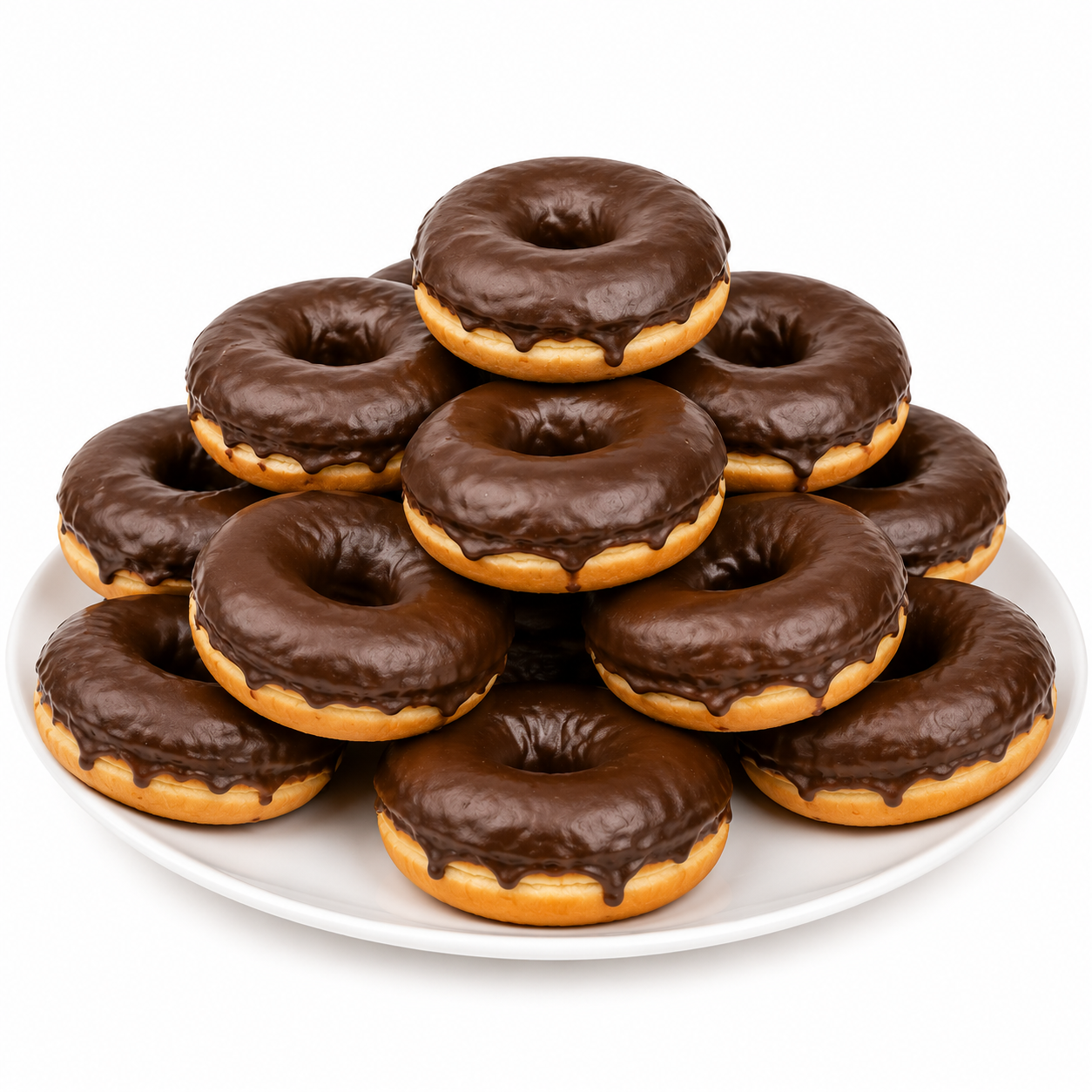 CHOCOLATE ICED DOUGHNUTS  33 X 60G