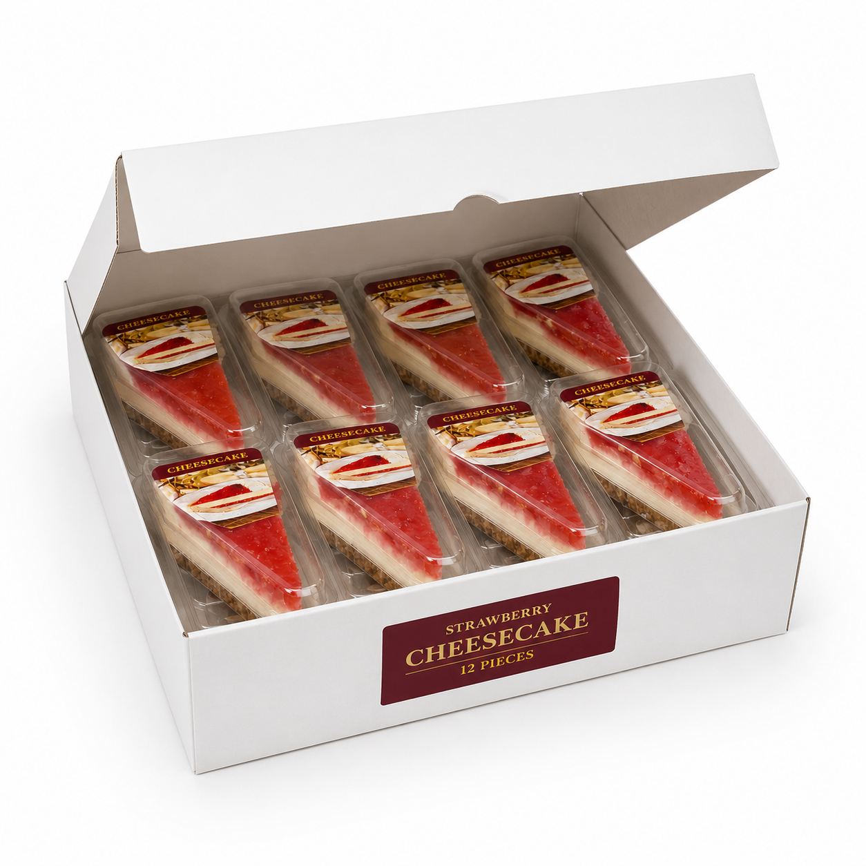 [PRE-PACKED] STRAWBERRY CHEESE CAKE 12 PCS