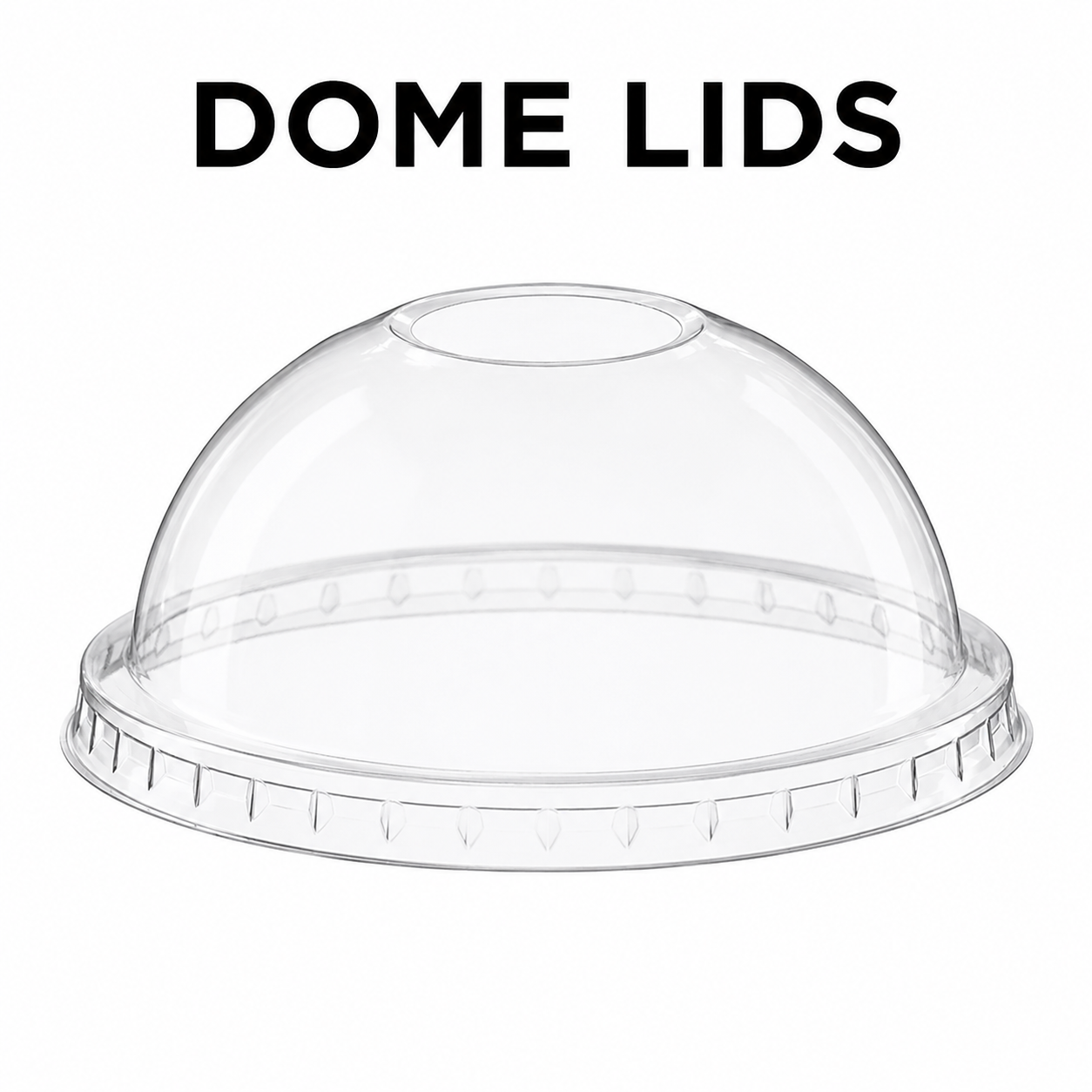 DOME LID FOR MILK SHAKE CUP 1X100