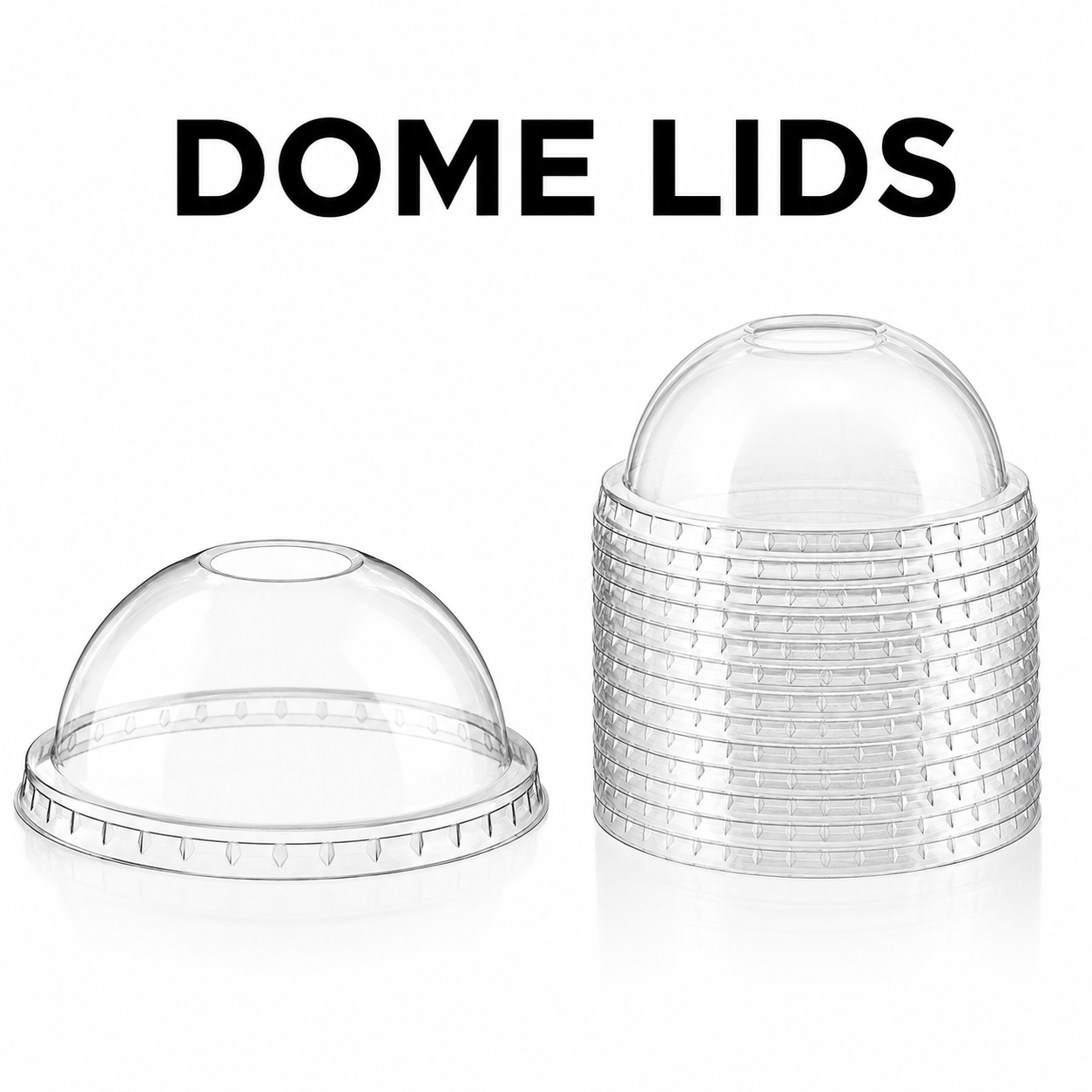 DOME LID FOR MILK SHAKE CUP 1X100