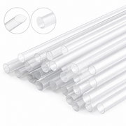 12MM PLASTIC JUMBO STRAWS 500 PCS
