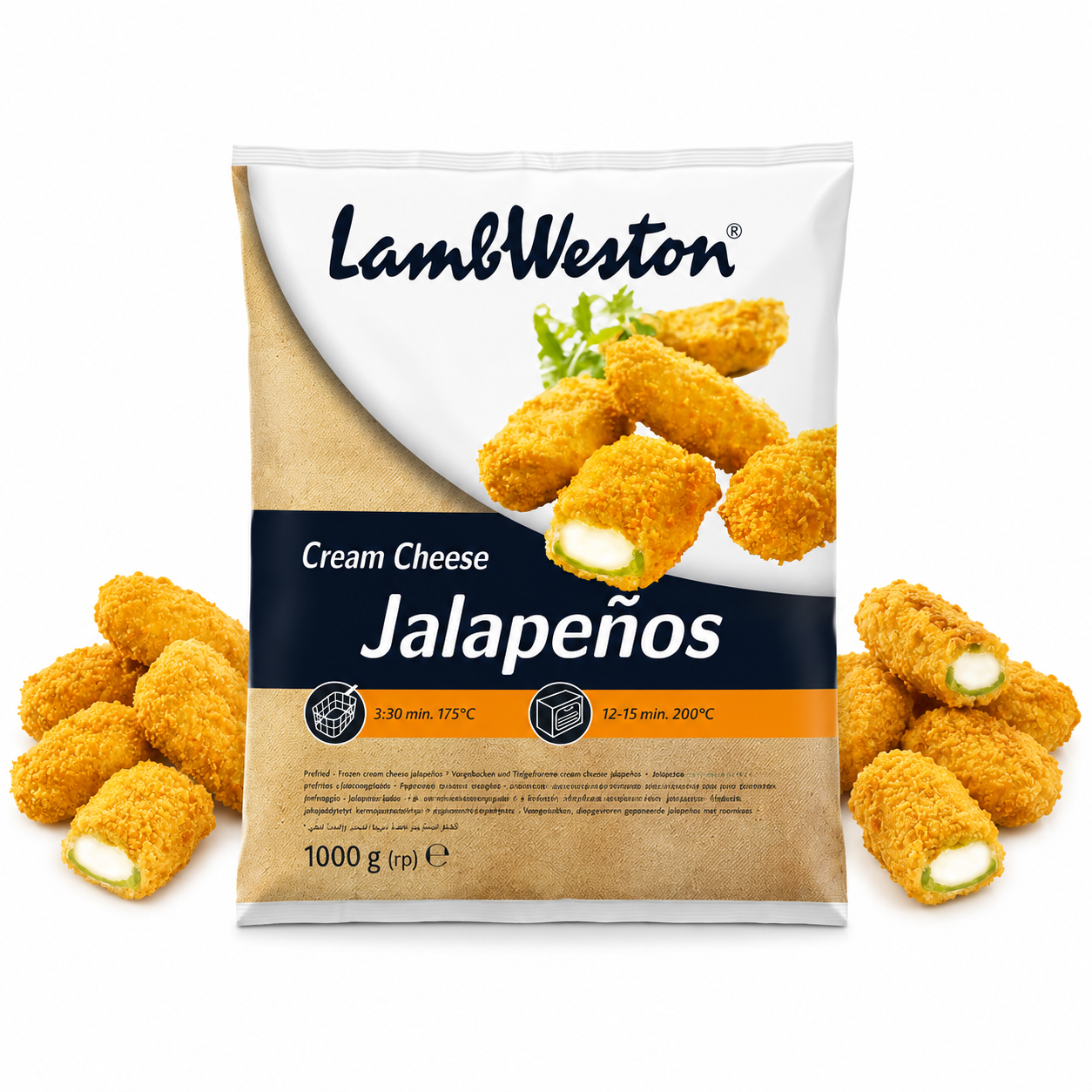 LAMB WESTON CREAM CHEESE JALAPENOS STUFFING 1KG