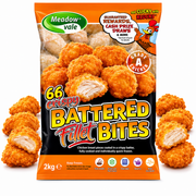 MEADOWVALE BATTERED CHICKEN FILLET BITES (30G)