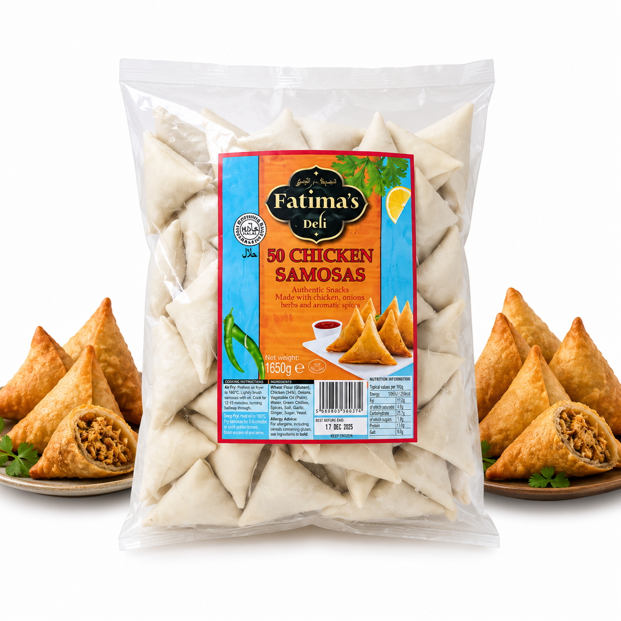 FATIMAS CHICKEN SAMOSA [PACK OF 50]