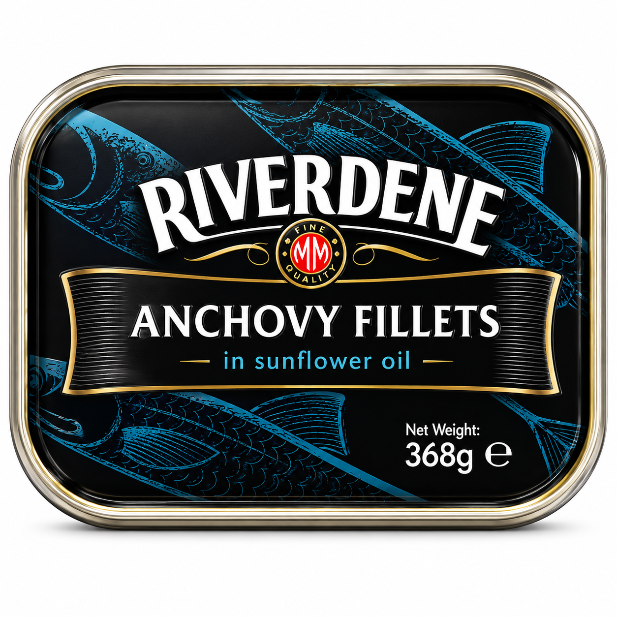 RIVERDENE ANCHOVY FILLETS 1 X 368G [1 SINGLE TIN]