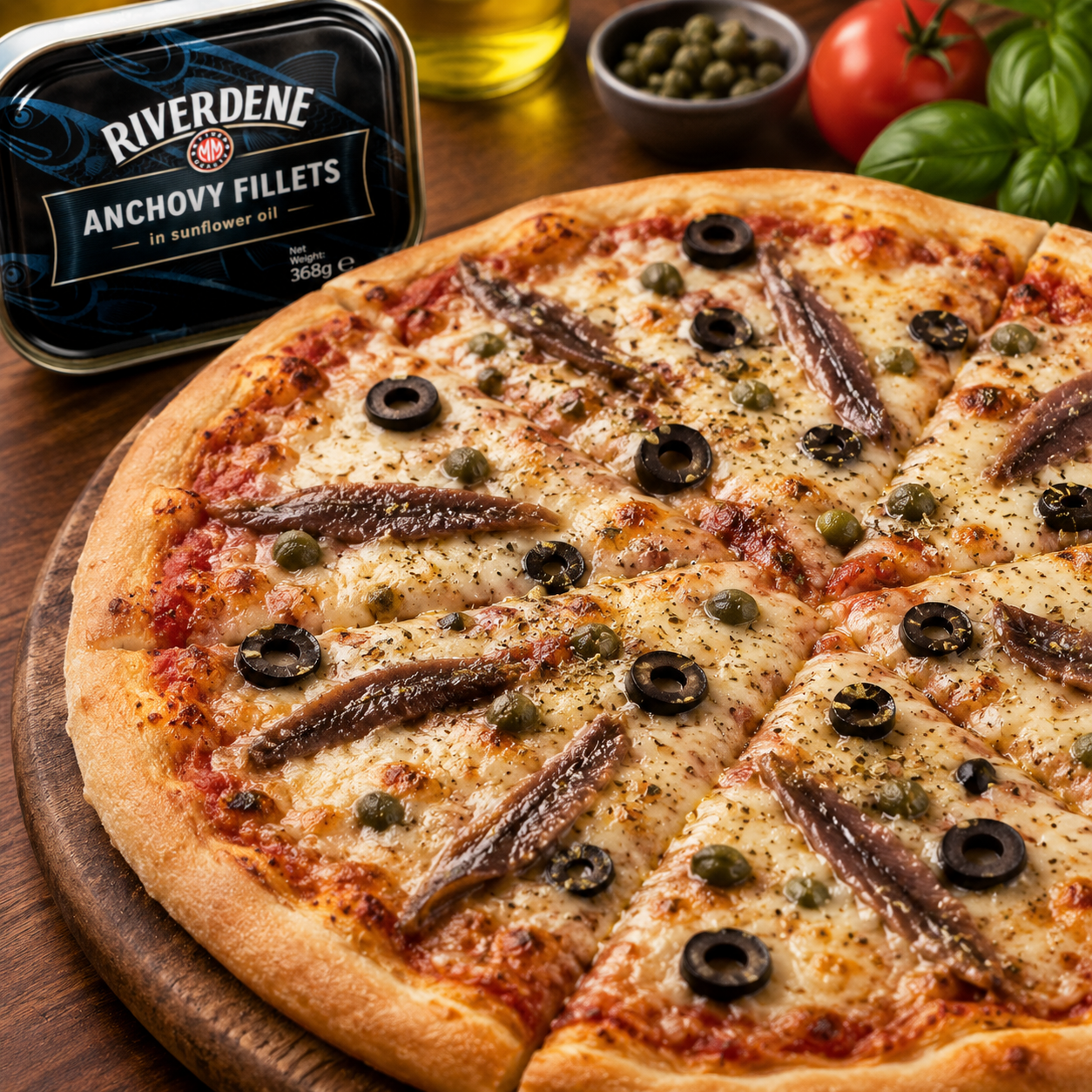 RIVERDENE ANCHOVY FILLETS 1 X 368G [1 SINGLE TIN]
