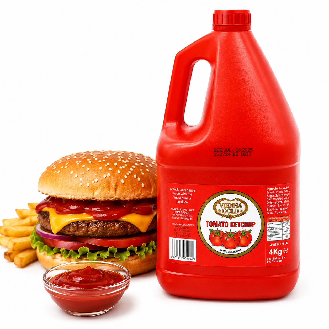 VIENNA GOLD TOMATO KETCHUP (4 LTR)