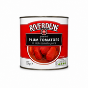 RIVERDENE PEELED PLUM TOMATOES TIN 1X2.5KG